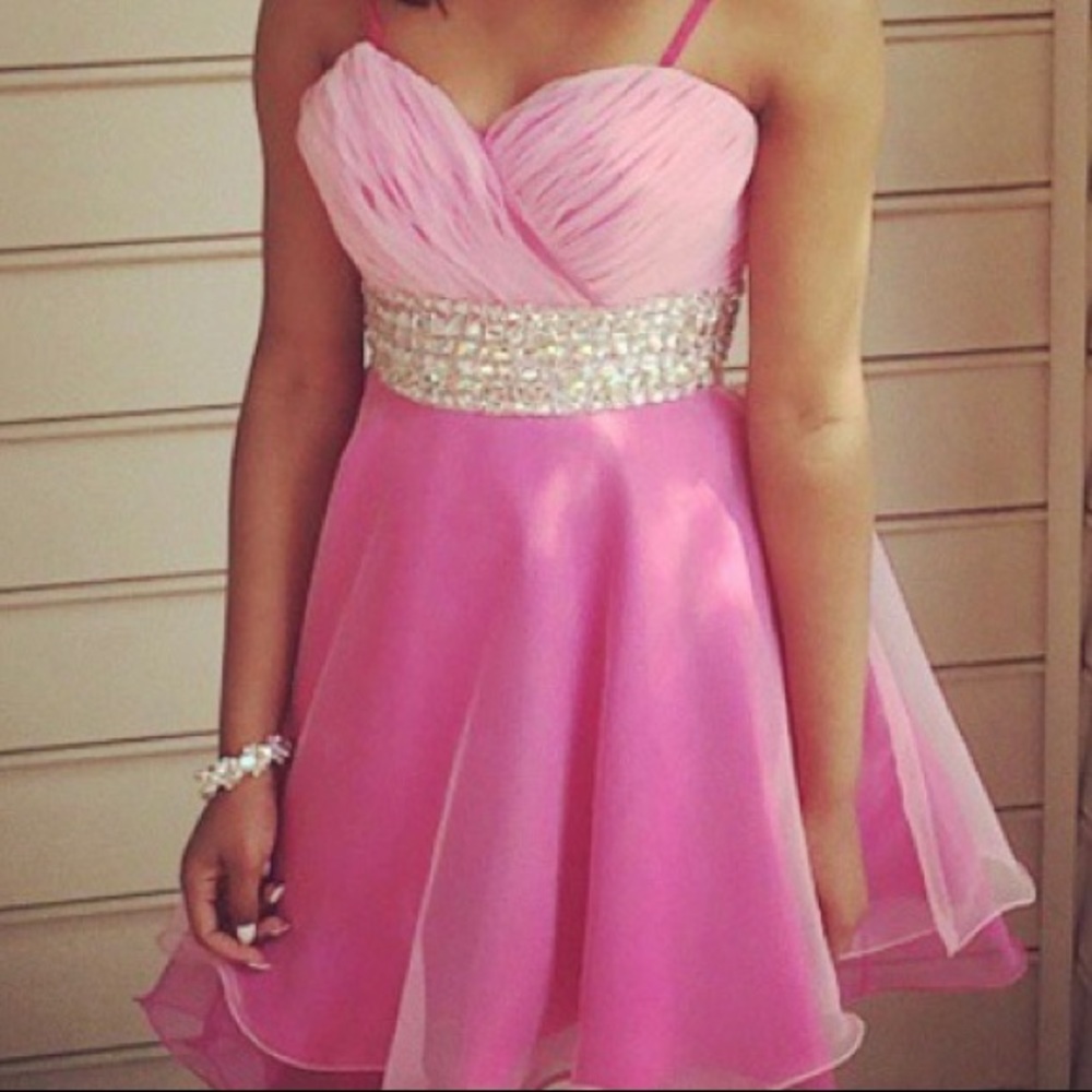 Formal Prom Pink Dress
